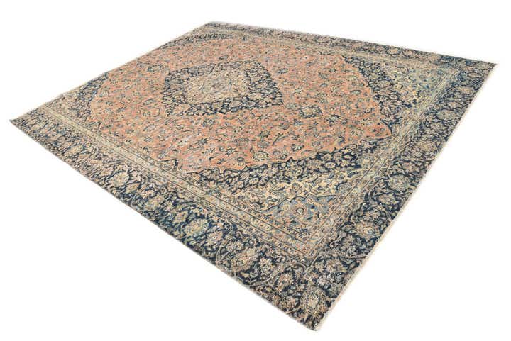 9' 1 x 11' 1 Hand Knotted Ultra Vintage Persian Wool Rug