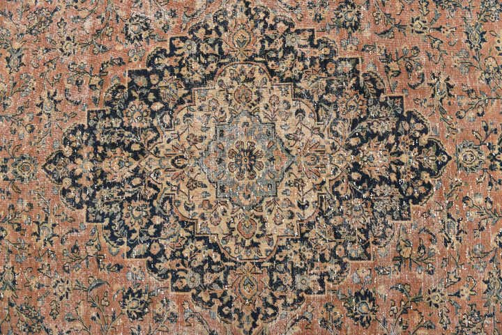 9' 1 x 11' 1 Hand Knotted Ultra Vintage Persian Wool Rug