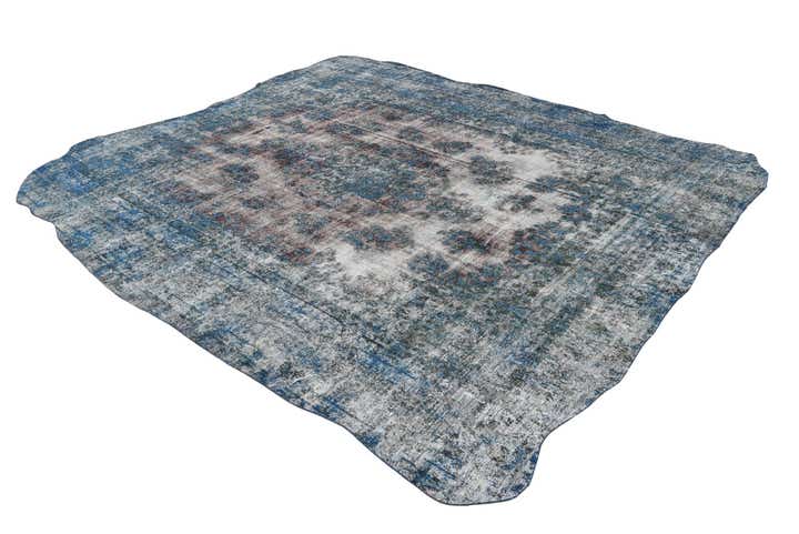 10' 1 x 11' Hand Knotted Ultra Vintage Persian Wool Rug