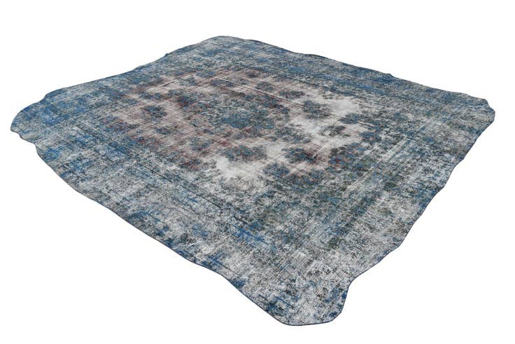 Detail image of 10' 1 x 11' Hand Knotted Ultra Vintage Persian Wool Rug