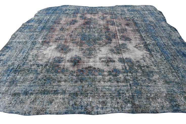 Detail image of 10' 1 x 11' Hand Knotted Ultra Vintage Persian Wool Rug