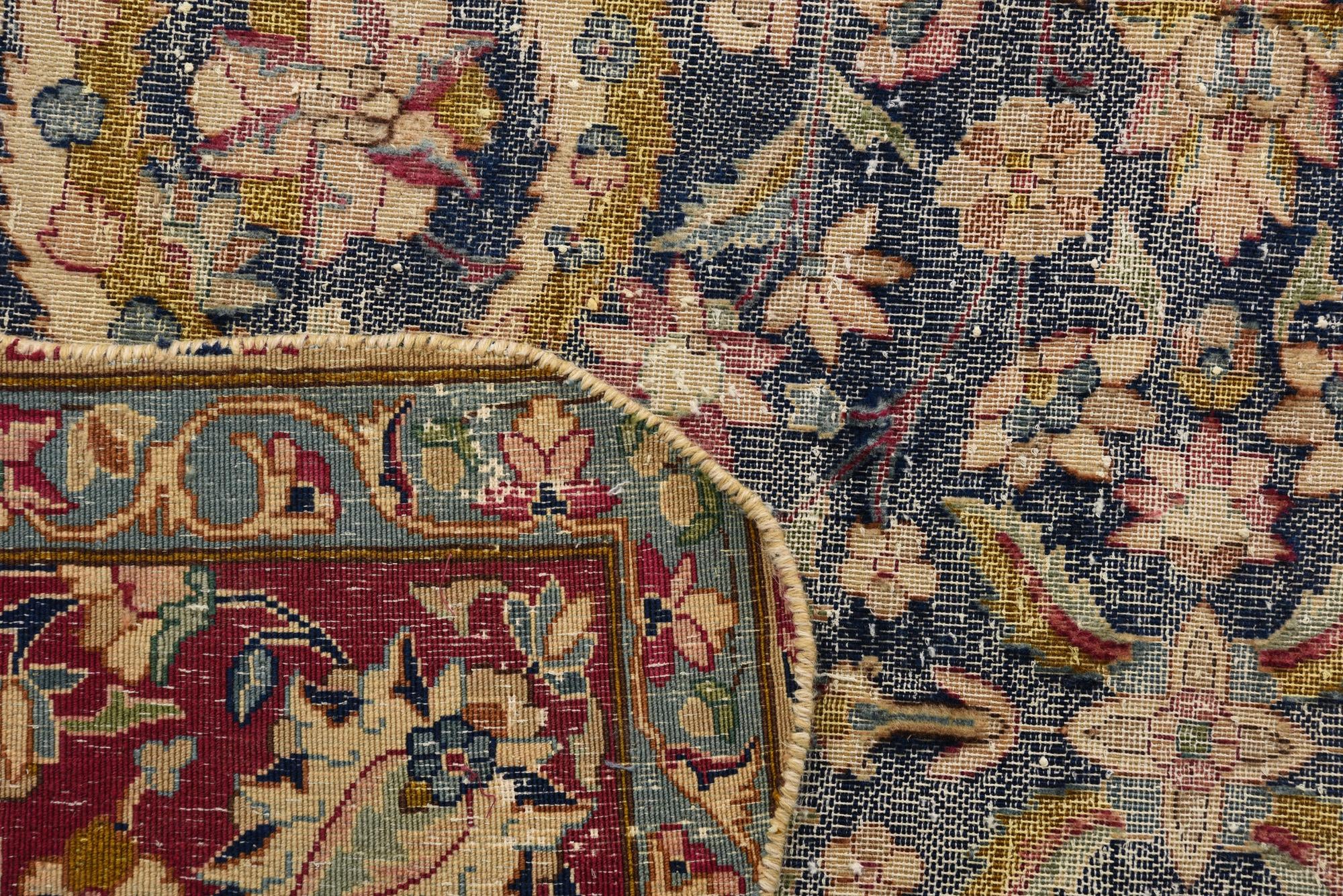 9' 3 x 12' Hand Knotted Ultra Vintage Persian Wool Rug