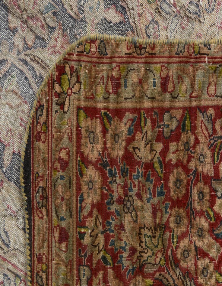 Detail image of 10' x 12' 8  Hand Knotted Ultra Vintage Persian Wool Rug