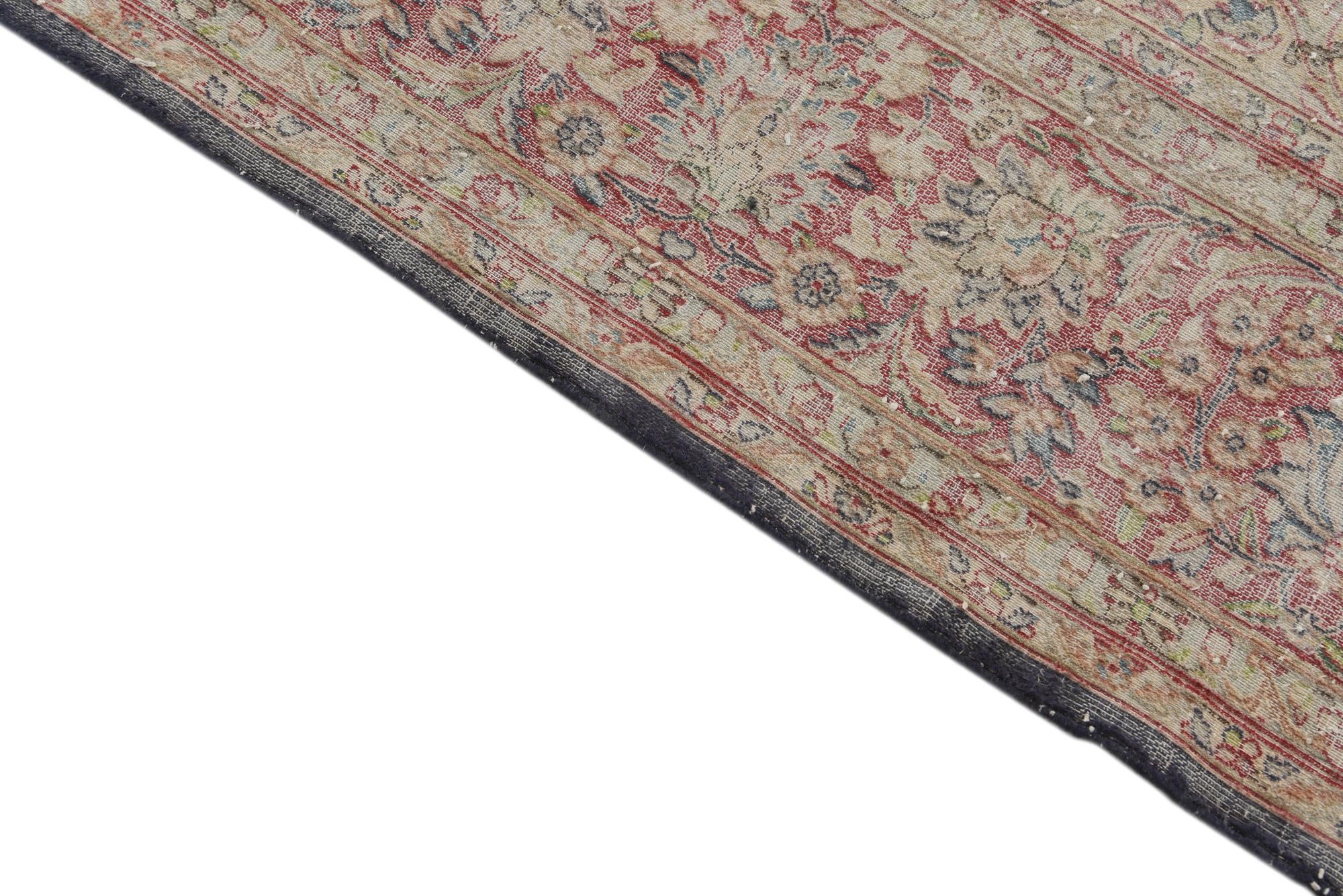10' x 12' 8 Hand Knotted Ultra Vintage Persian Wool Rug