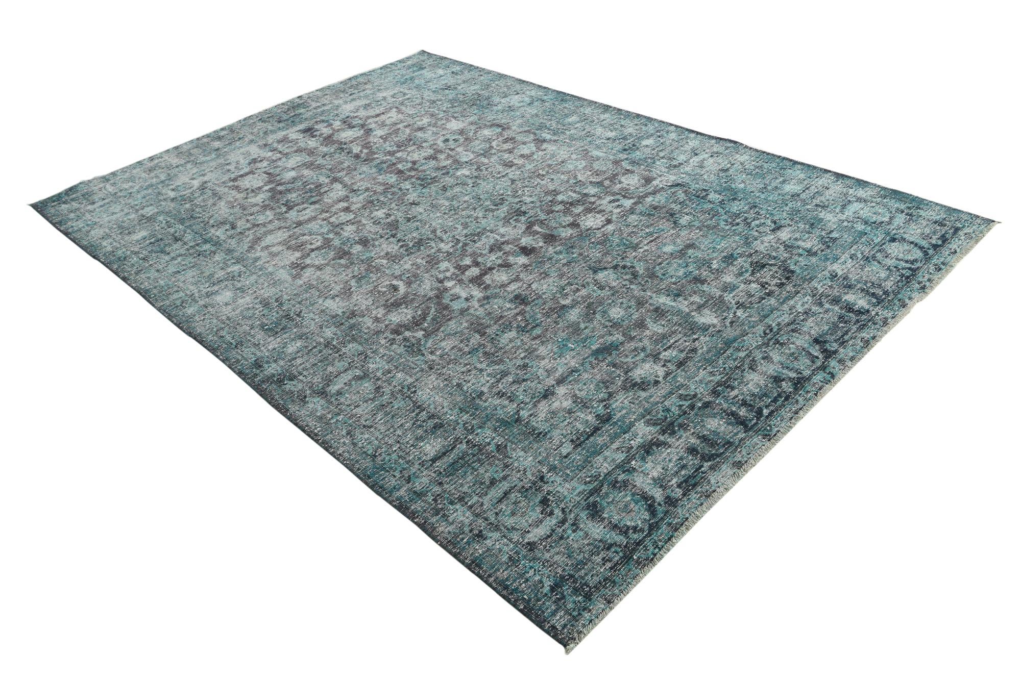 6' 8 x 9' 5 Hand Knotted Ultra Vintage Persian Wool Rug