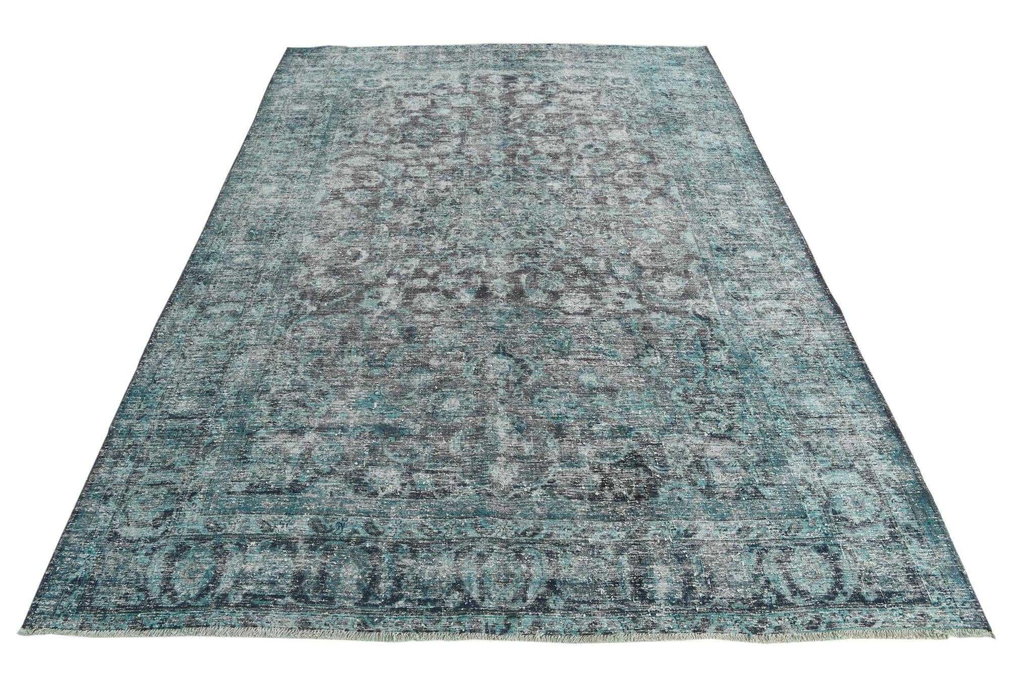 6' 8 x 9' 5 Hand Knotted Ultra Vintage Persian Wool Rug