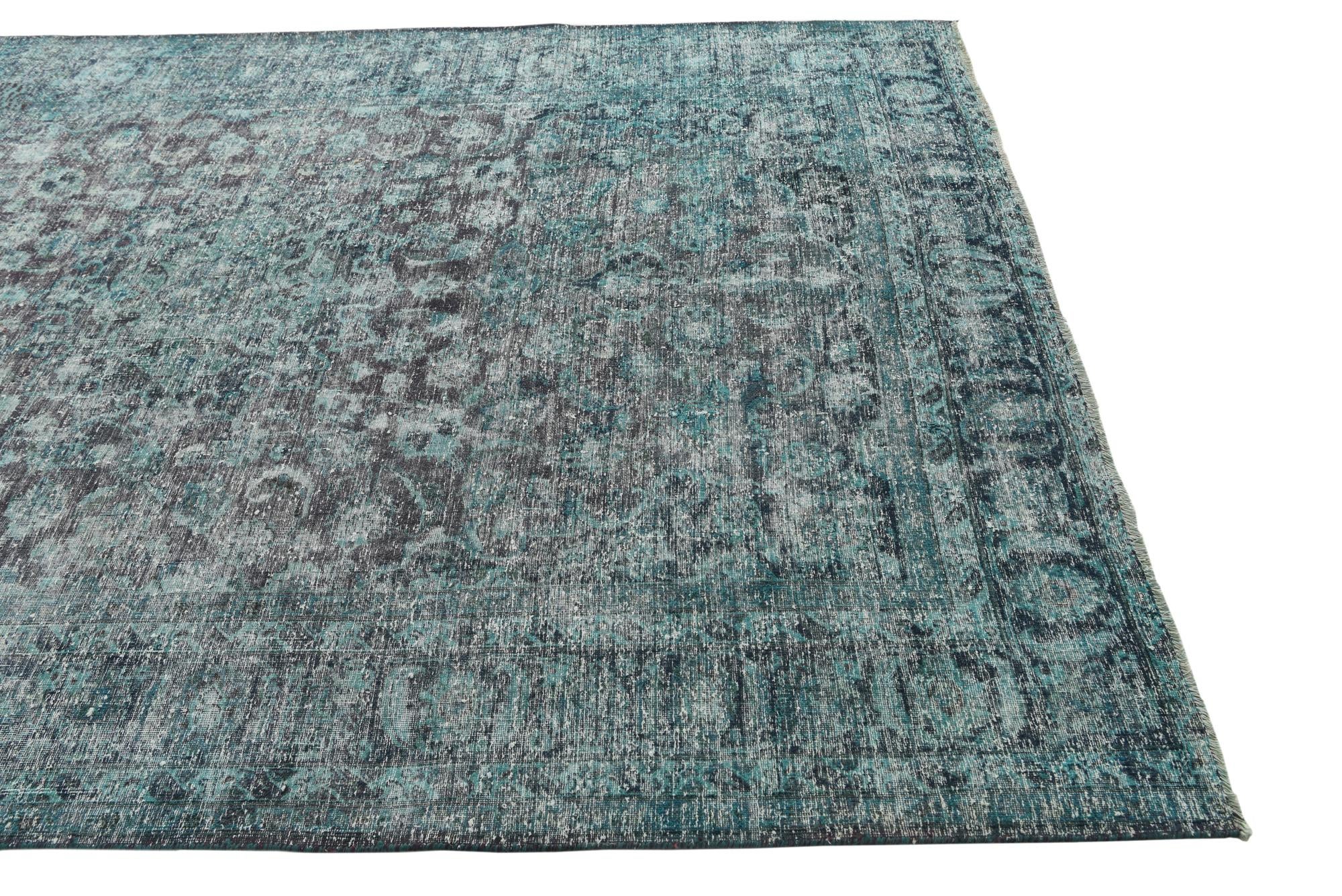 6' 8 x 9' 5 Hand Knotted Ultra Vintage Persian Wool Rug
