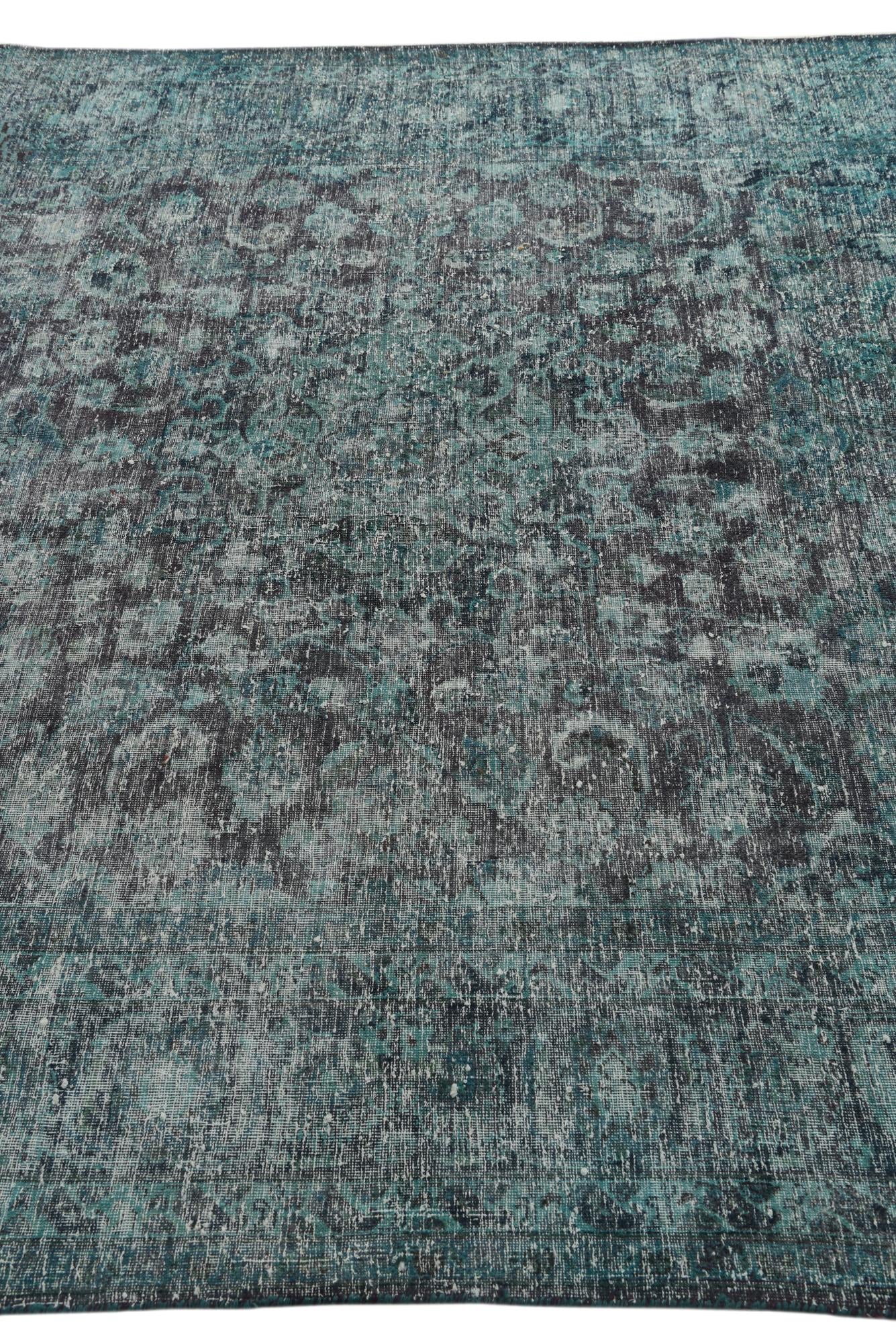 6' 8 x 9' 5 Hand Knotted Ultra Vintage Persian Wool Rug