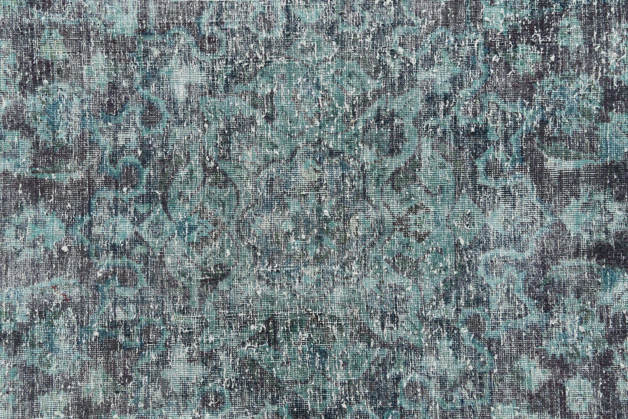 6' 8 x 9' 5 Hand Knotted Ultra Vintage Persian Wool Rug