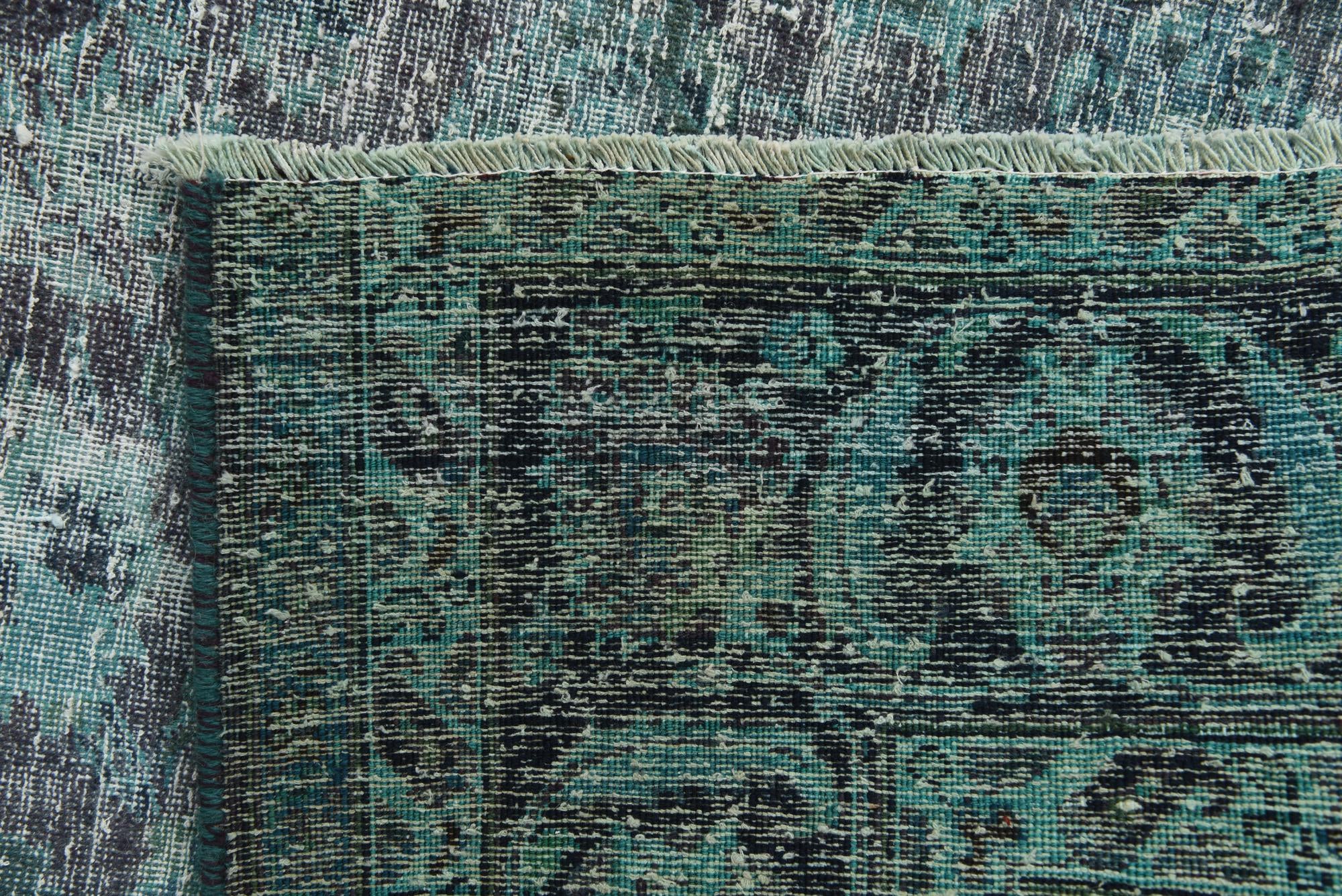 6' 8 x 9' 5 Hand Knotted Ultra Vintage Persian Wool Rug