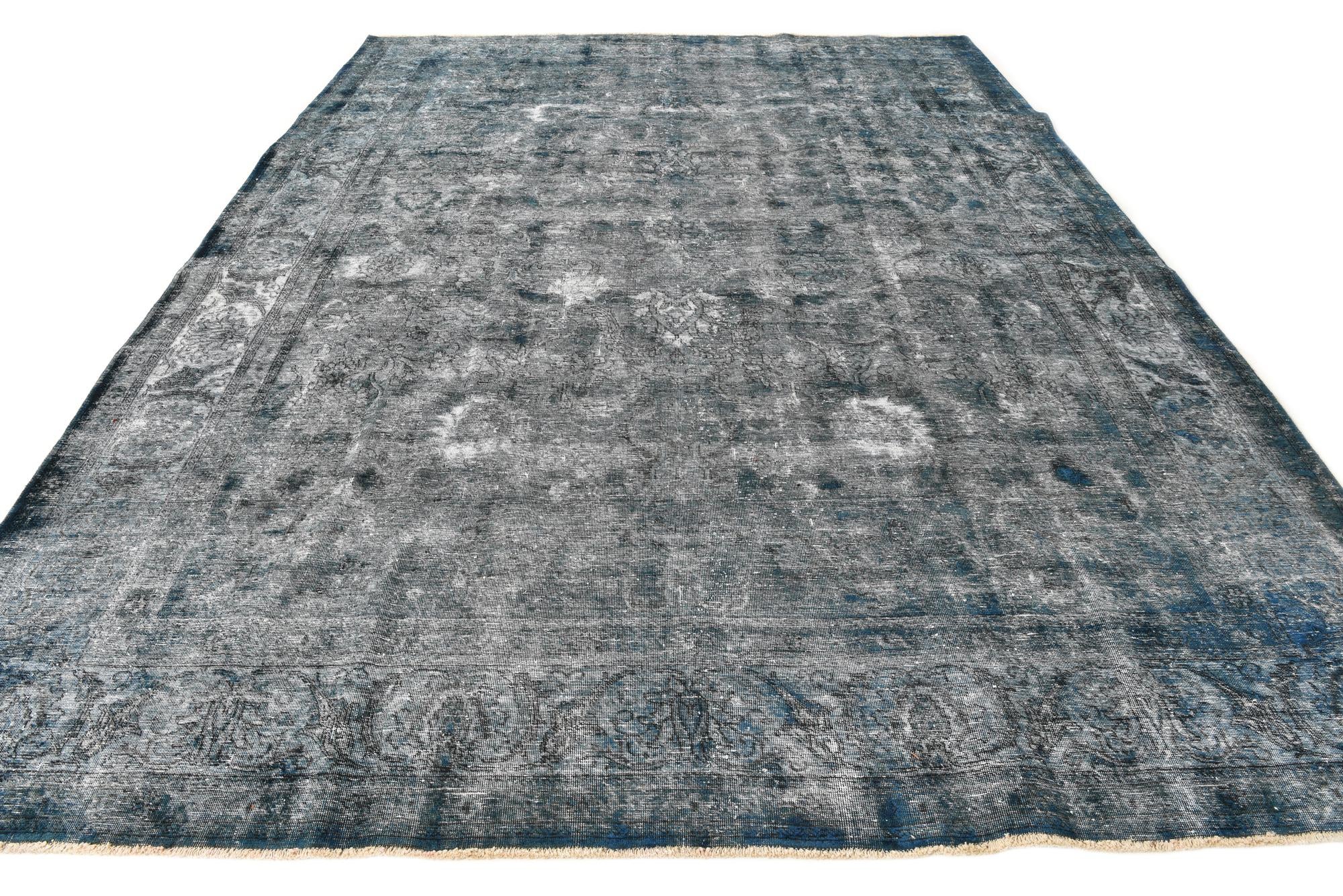 9' 9 x 13' Hand Knotted Ultra Vintage Persian Wool Rug