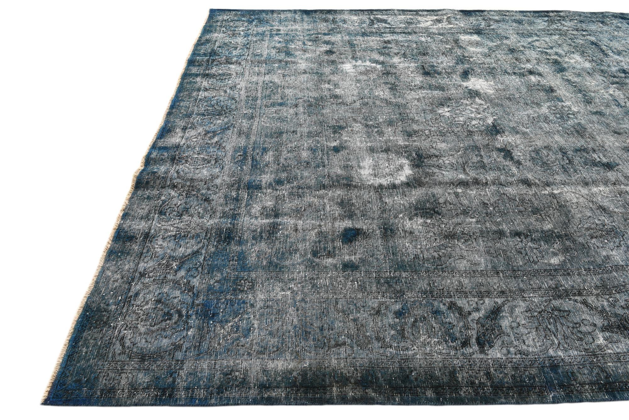 9' 9 x 13' Hand Knotted Ultra Vintage Persian Wool Rug