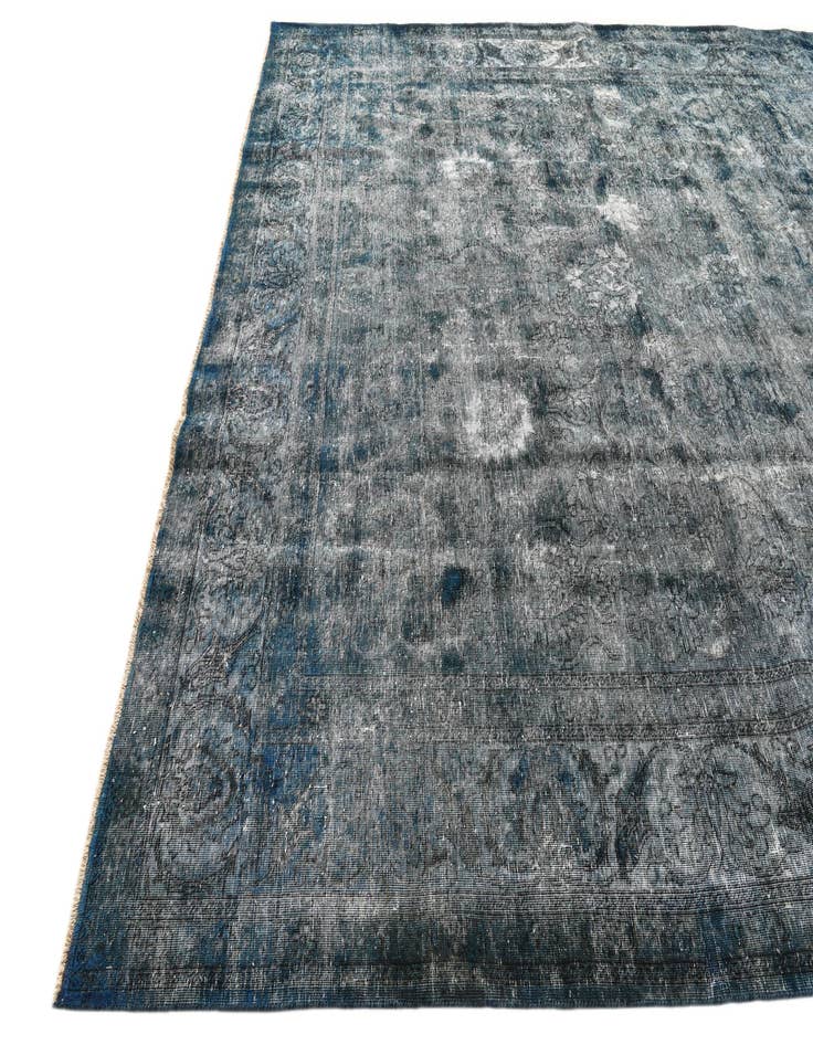 Detail image of 9' 9 x 13'  Hand Knotted Ultra Vintage Persian Wool Rug