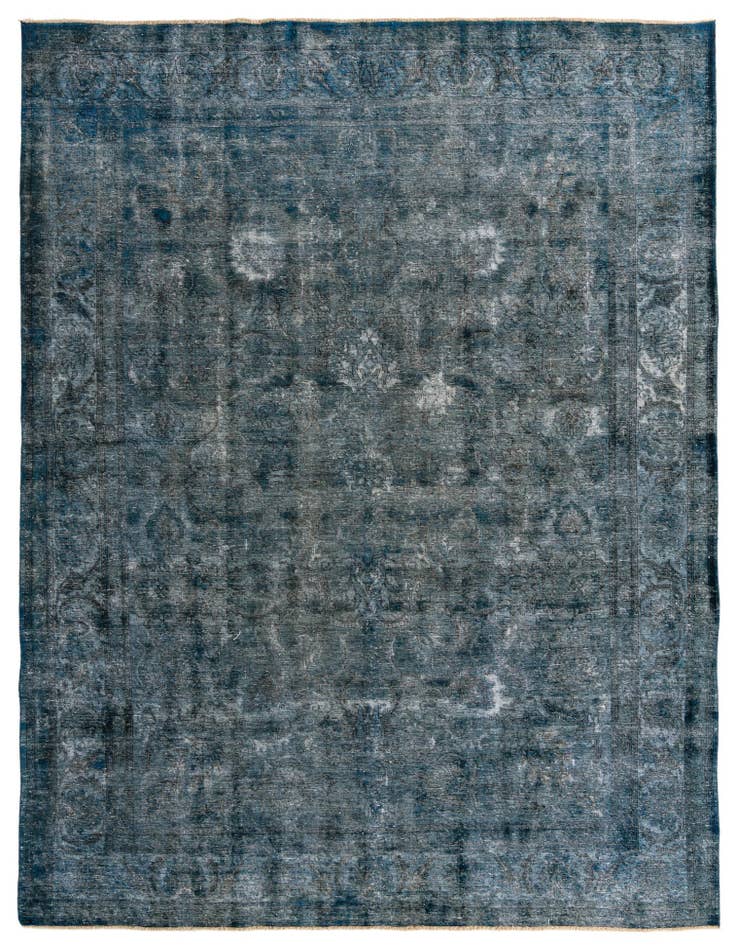 Detail image of 9' 9 x 13' Hand Knotted Ultra Vintage Persian Wool Rug