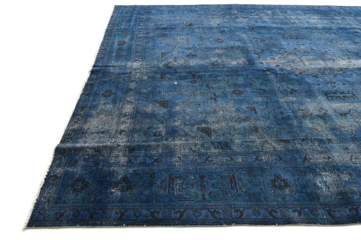 Detail image of 9' 3 x 12' 10 Hand Knotted Ultra Vintage Persian Wool Rug