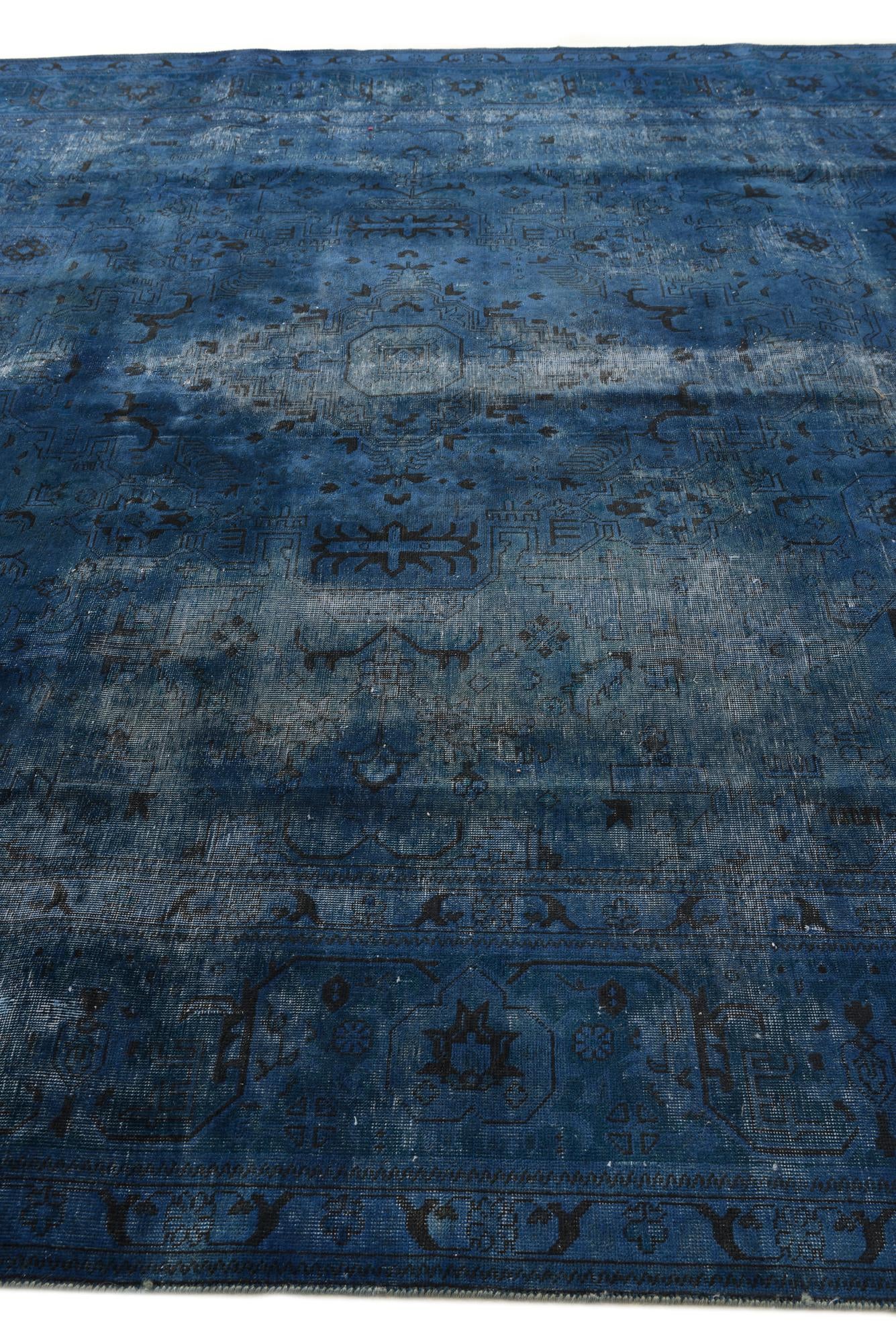 9' 3 x 12' 10 Hand Knotted Ultra Vintage Persian Wool Rug
