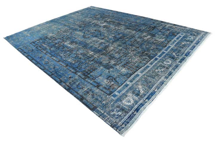 9' 7 x 12' 6 Hand Knotted Ultra Vintage Persian Wool Rug