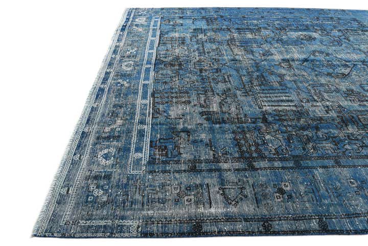 9' 7 x 12' 6 Hand Knotted Ultra Vintage Persian Wool Rug