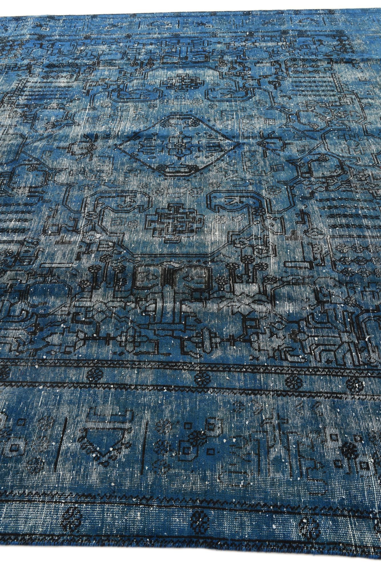 9' 7 x 12' 6 Hand Knotted Ultra Vintage Persian Wool Rug