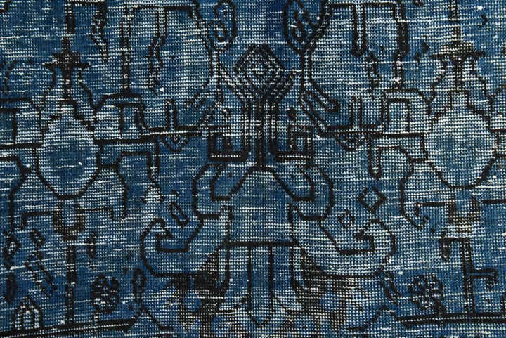 9' 7 x 12' 6 Hand Knotted Ultra Vintage Persian Wool Rug