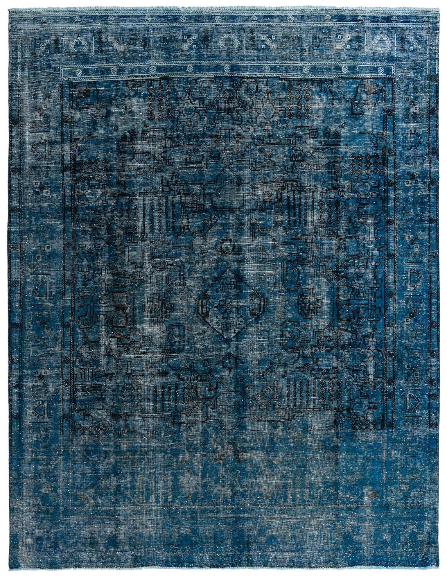 9' 7 x 12' 6 Hand Knotted Ultra Vintage Persian Wool Rug