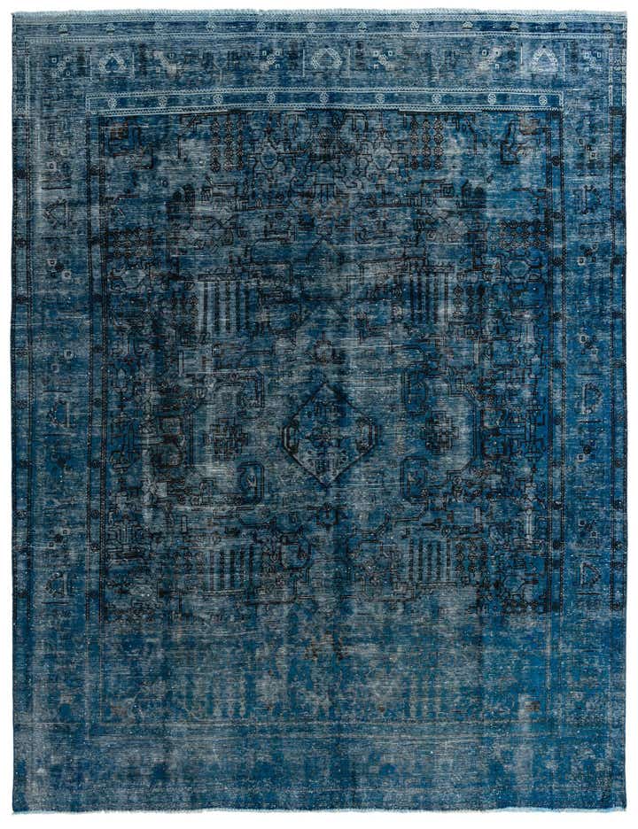 9' 7 x 12' 6 Hand Knotted Ultra Vintage Persian Wool Rug