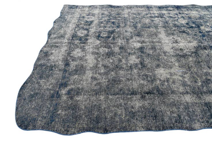 Detail image of 7' 10 x 10' 11 Hand Knotted Ultra Vintage Persian Wool Rug