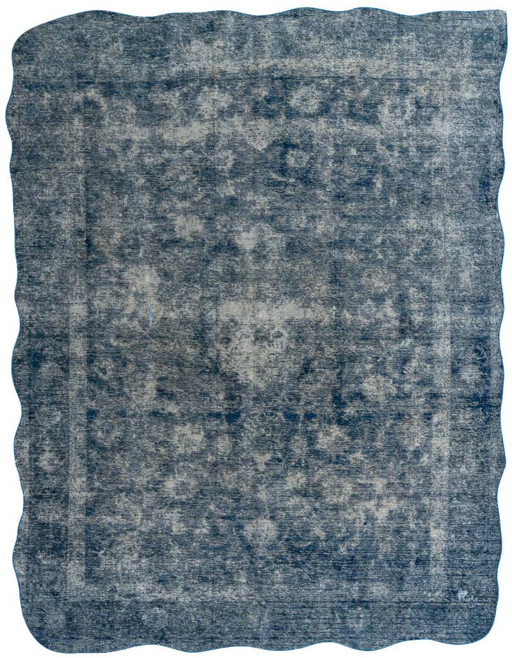 Detail image of 7' 10 x 10' 11 Hand Knotted Ultra Vintage Persian Wool Rug