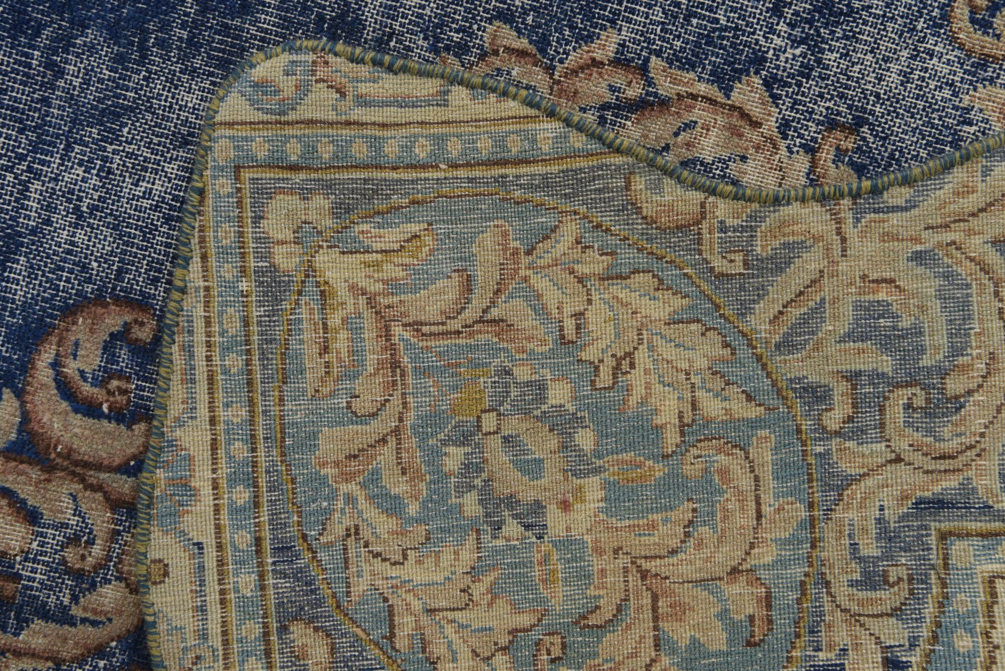 8' 9 x 12' Hand Knotted Ultra Vintage Persian Wool Rug