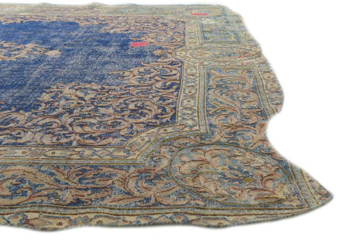 8' 9 x 12' Hand Knotted Ultra Vintage Persian Wool Rug