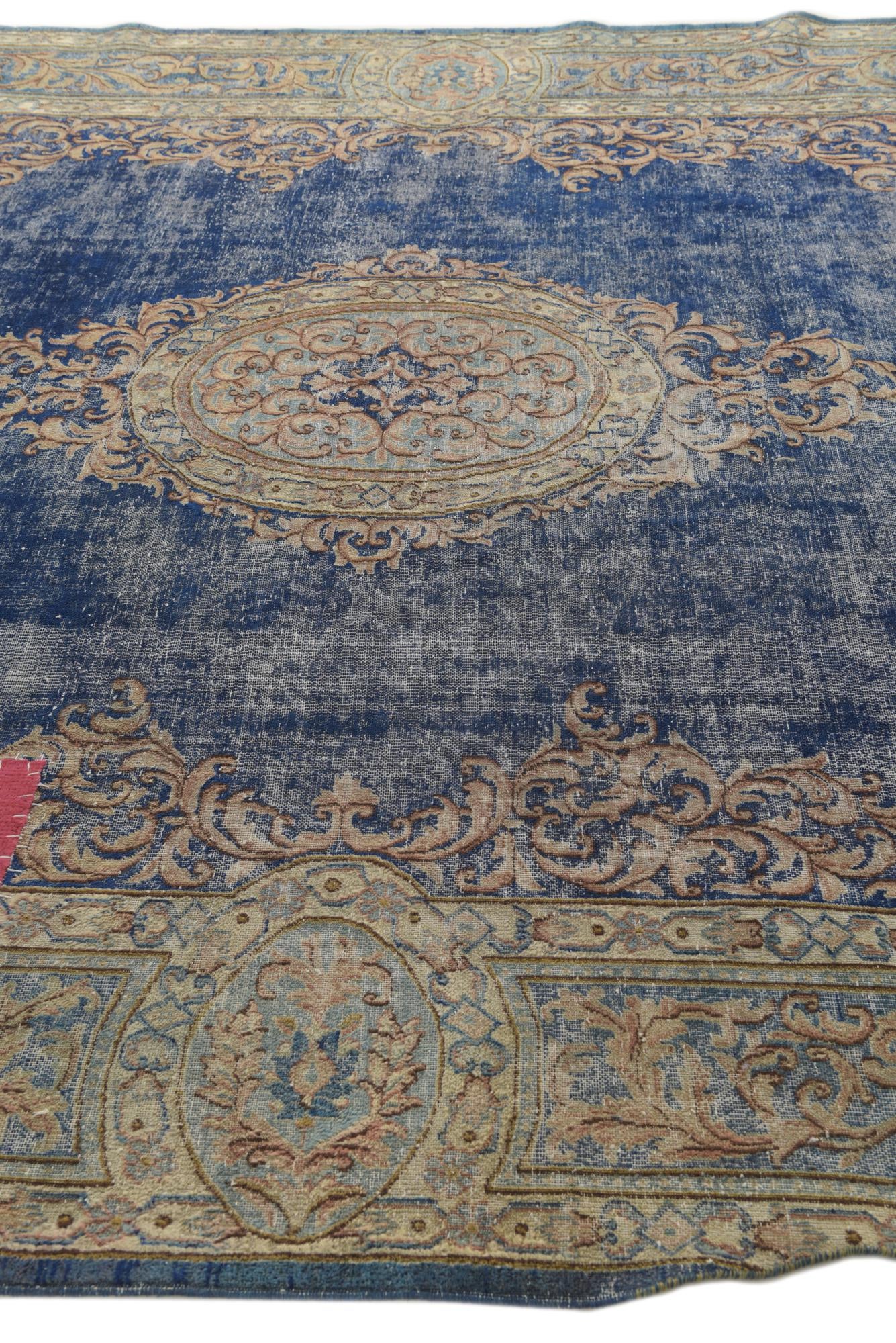 8' 9 x 12' Hand Knotted Ultra Vintage Persian Wool Rug