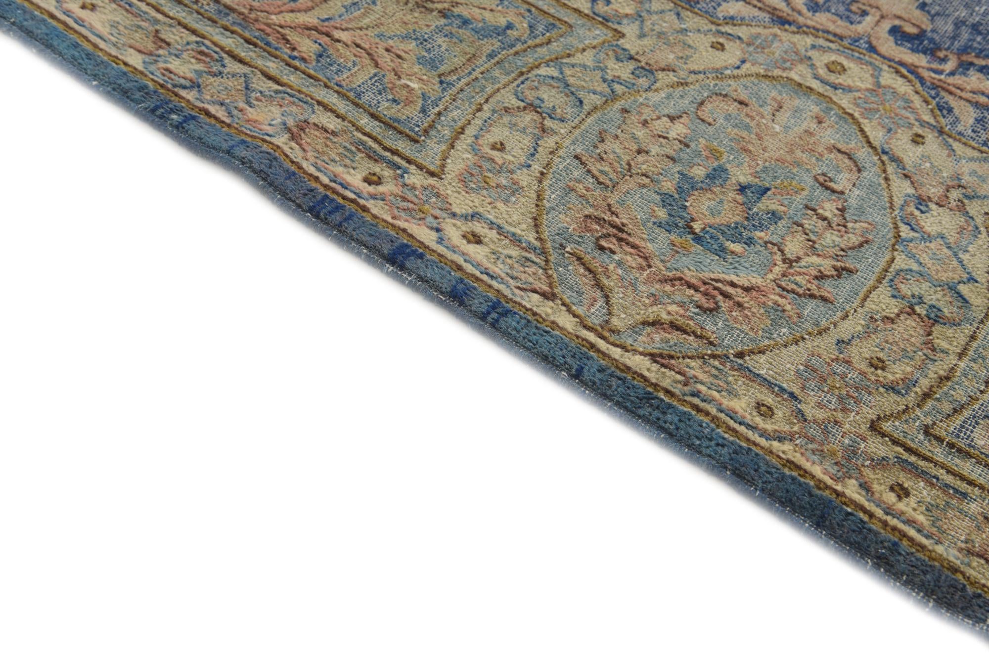 8' 9 x 12' Hand Knotted Ultra Vintage Persian Wool Rug
