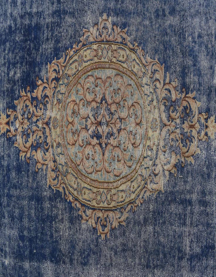 Detail image of 8' 9 x 12'  Hand Knotted Ultra Vintage Persian Wool Rug