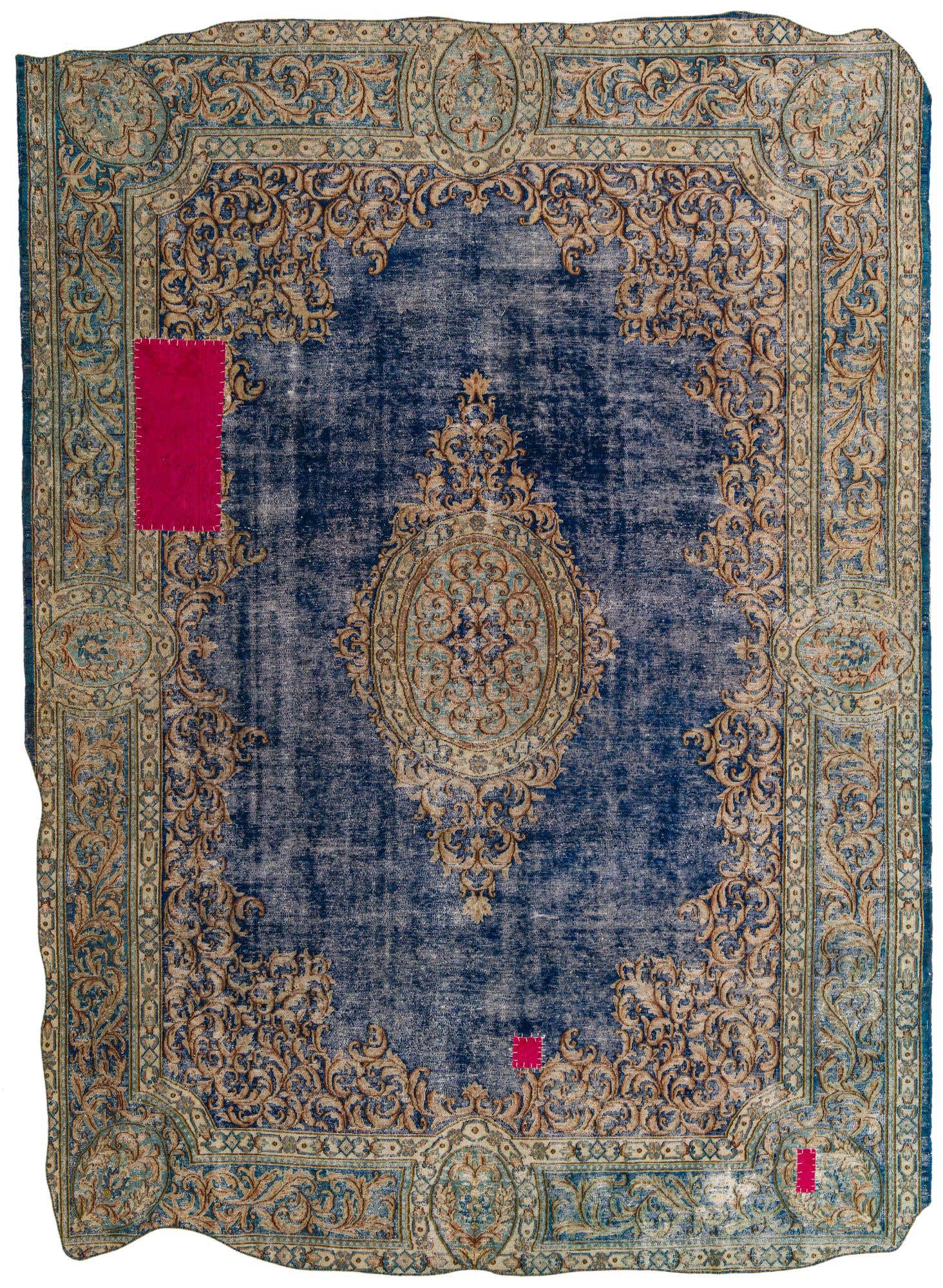 8' 9 x 12' Hand Knotted Ultra Vintage Persian Wool Rug