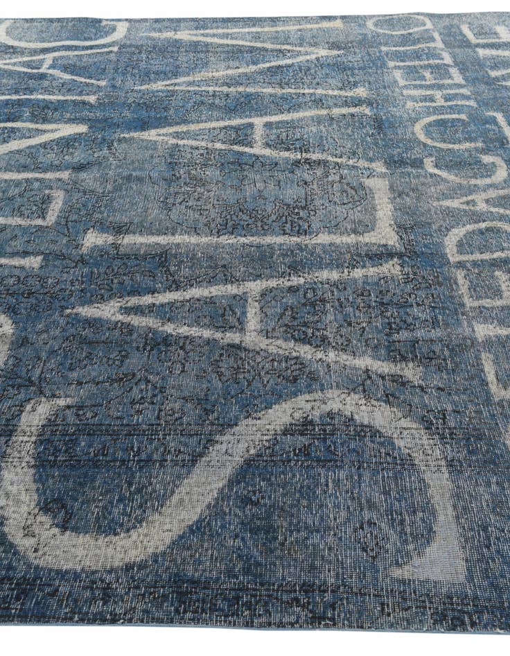 Detail image of 9' 5 x 12'  Hand Knotted Ultra Vintage Persian Wool Rug