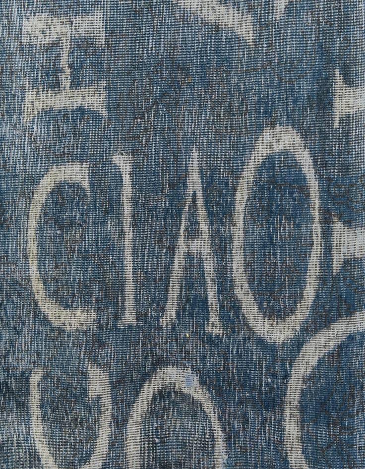 Detail image of 9' 5 x 12'  Hand Knotted Ultra Vintage Persian Wool Rug