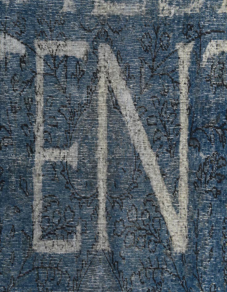 Detail image of 9' 5 x 12'  Hand Knotted Ultra Vintage Persian Wool Rug