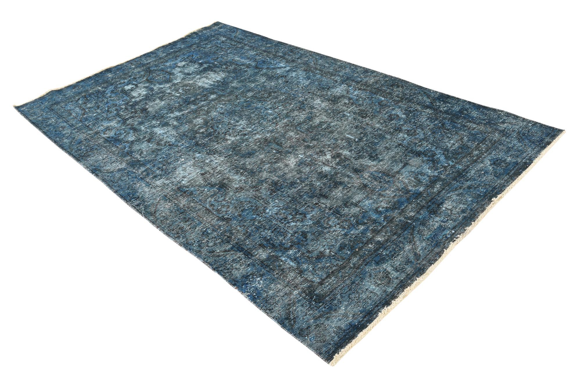 5' 8 x 9' 4 Hand Knotted Ultra Vintage Persian Wool Rug