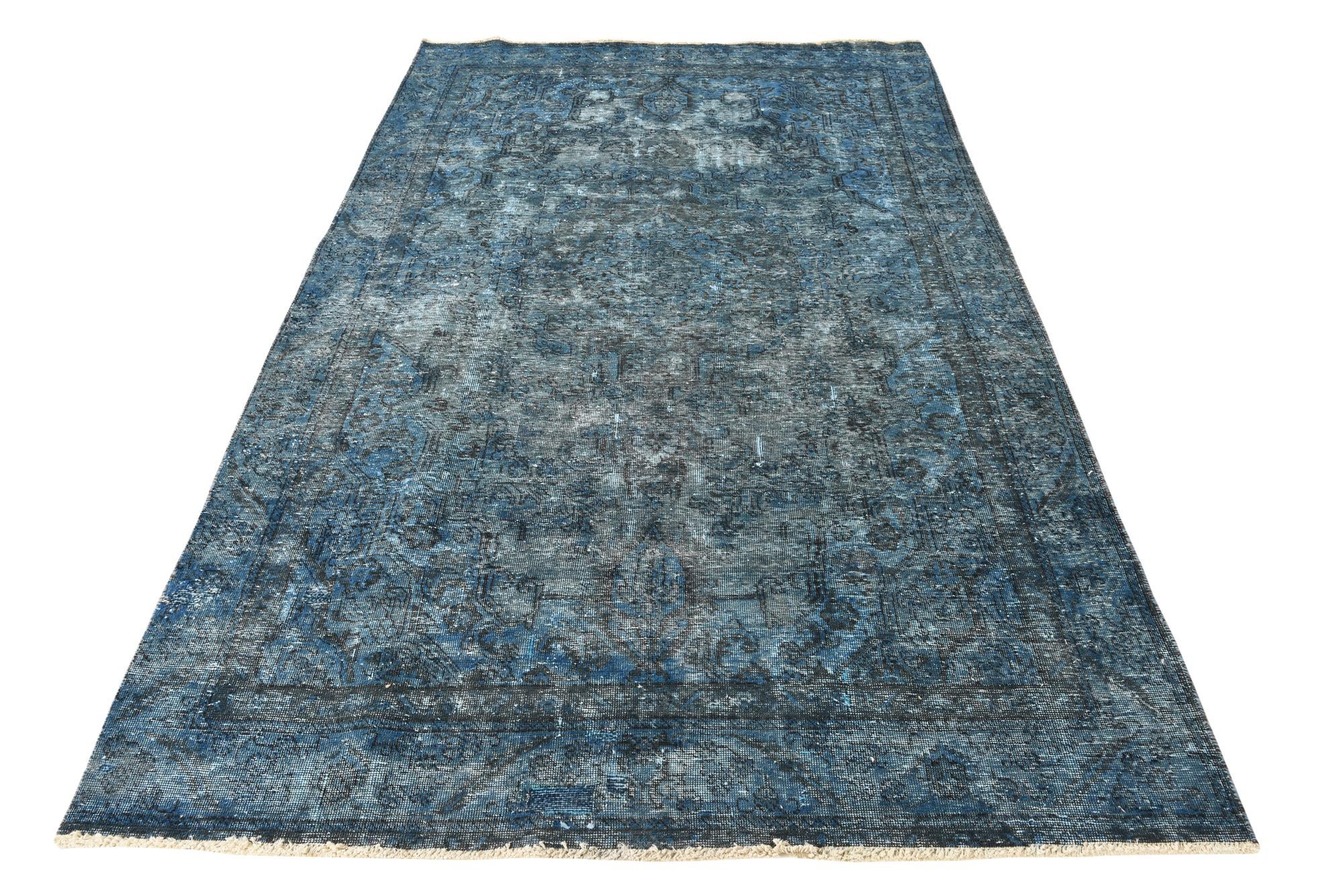 5' 8 x 9' 4 Hand Knotted Ultra Vintage Persian Wool Rug
