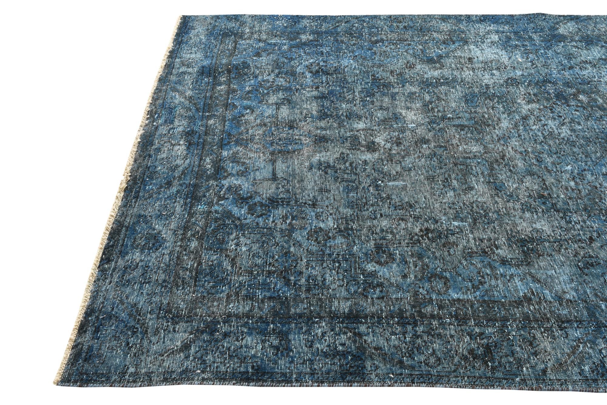 5' 8 x 9' 4 Hand Knotted Ultra Vintage Persian Wool Rug