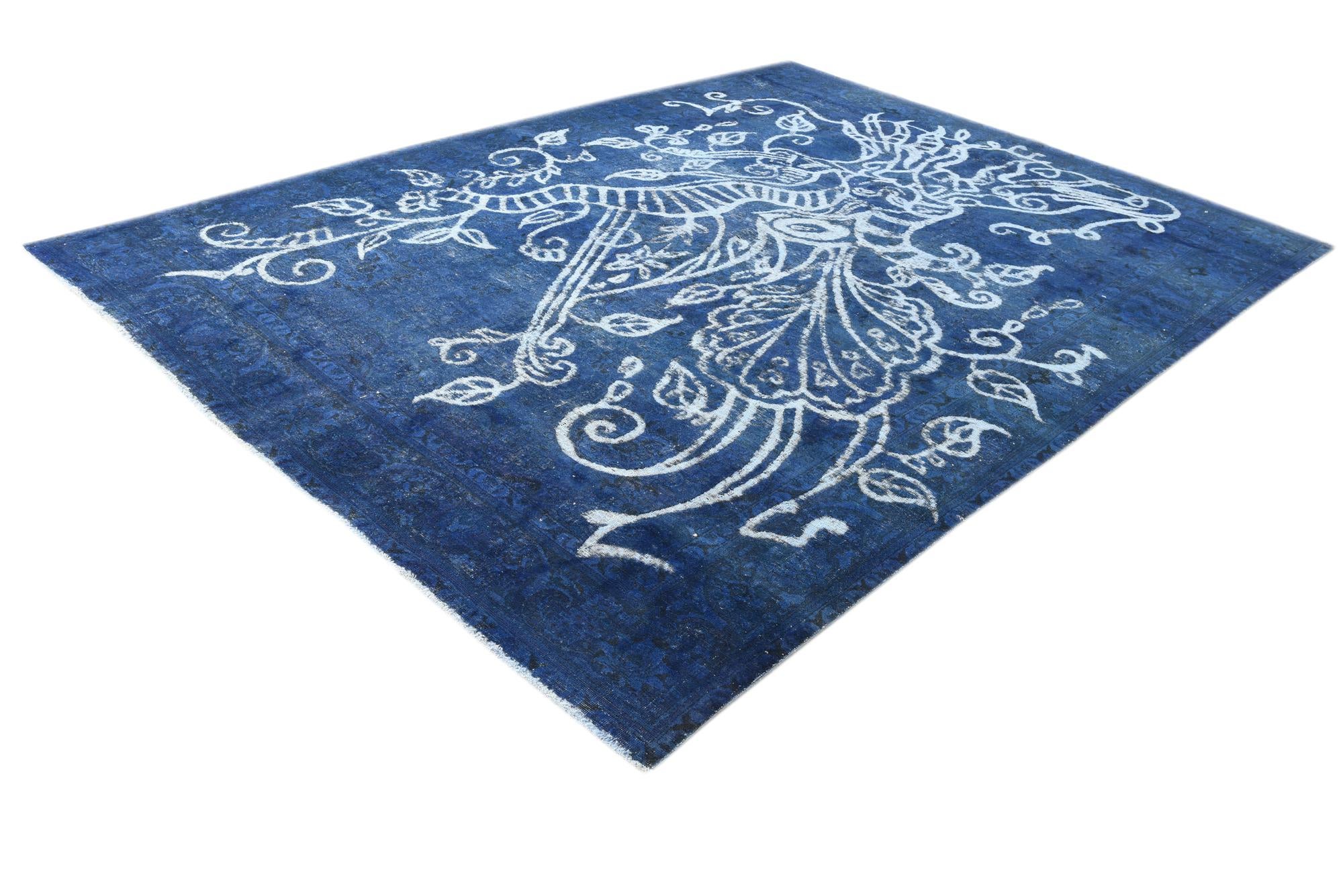 8' 1 x 12' 4 Hand Knotted Ultra Vintage Persian Wool Rug