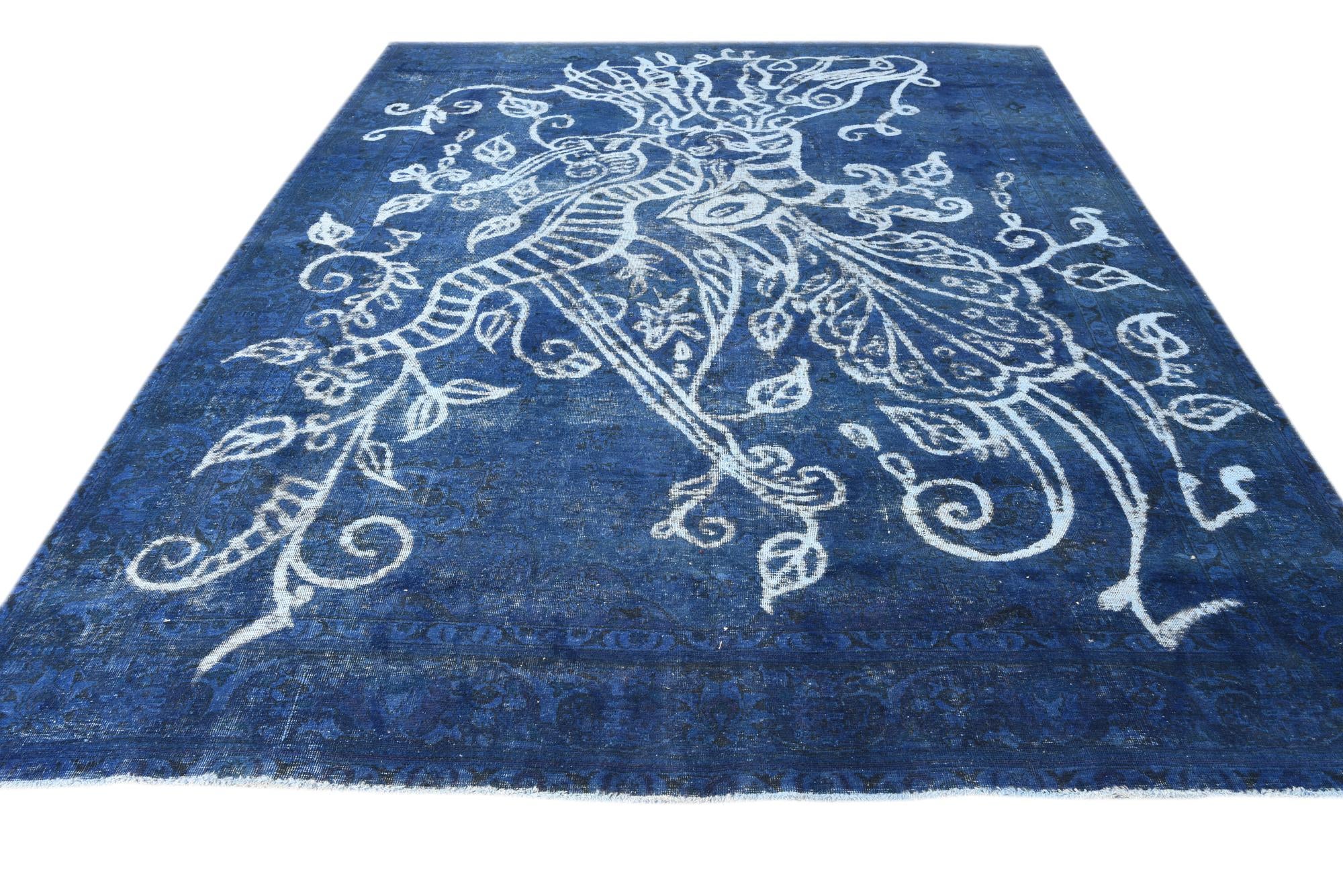 8' 1 x 12' 4 Hand Knotted Ultra Vintage Persian Wool Rug