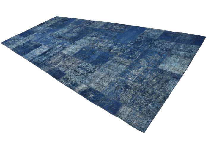 7' 3 x 16' 10 Hand Knotted Ultra Vintage Persian Wool Rug