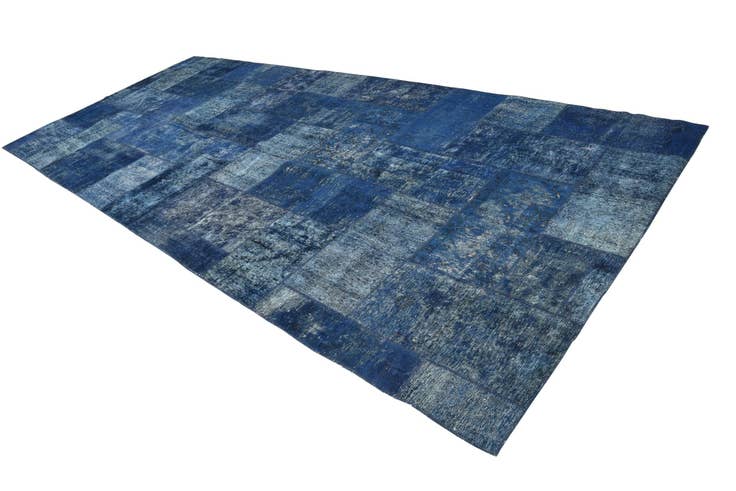 Detail image of 7' 3 x 16' 10 Hand Knotted Ultra Vintage Persian Wool Rug