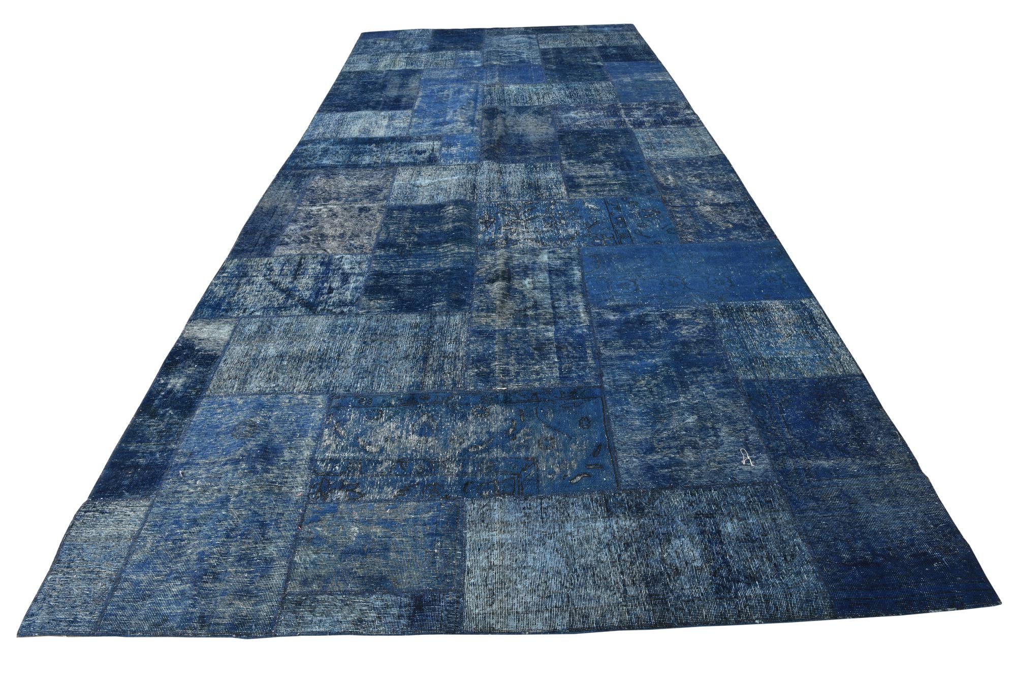 7' 3 x 16' 10 Hand Knotted Ultra Vintage Persian Wool Rug