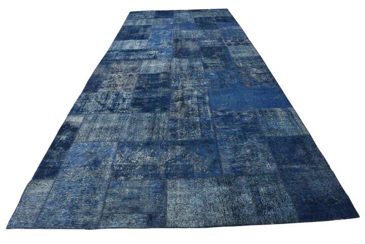 7' 3 x 16' 10 Hand Knotted Ultra Vintage Persian Wool Rug