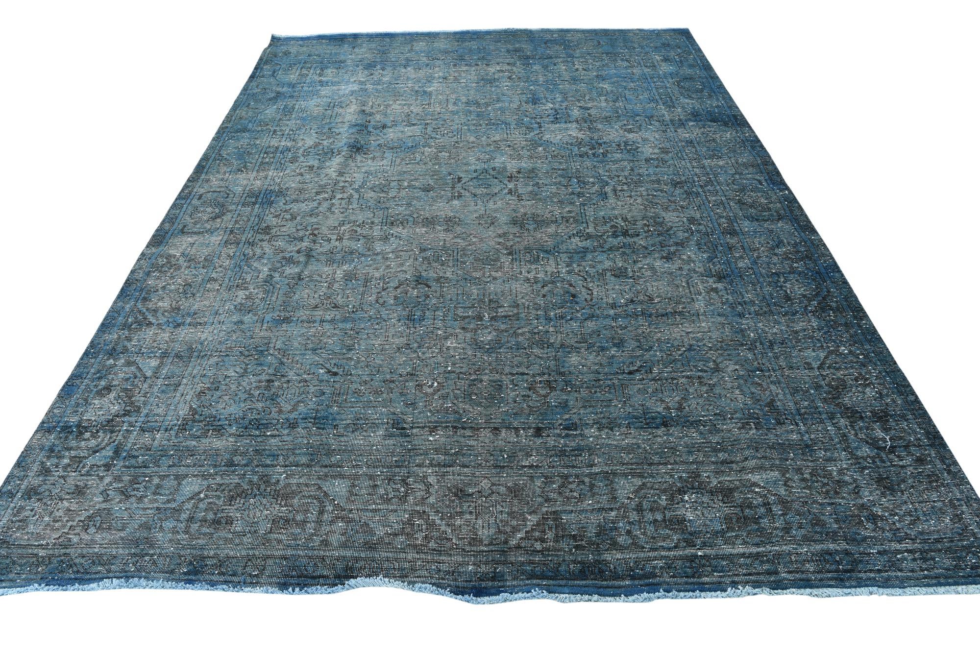 7' 10 x 11' 3 Hand Knotted Ultra Vintage Persian Wool Rug