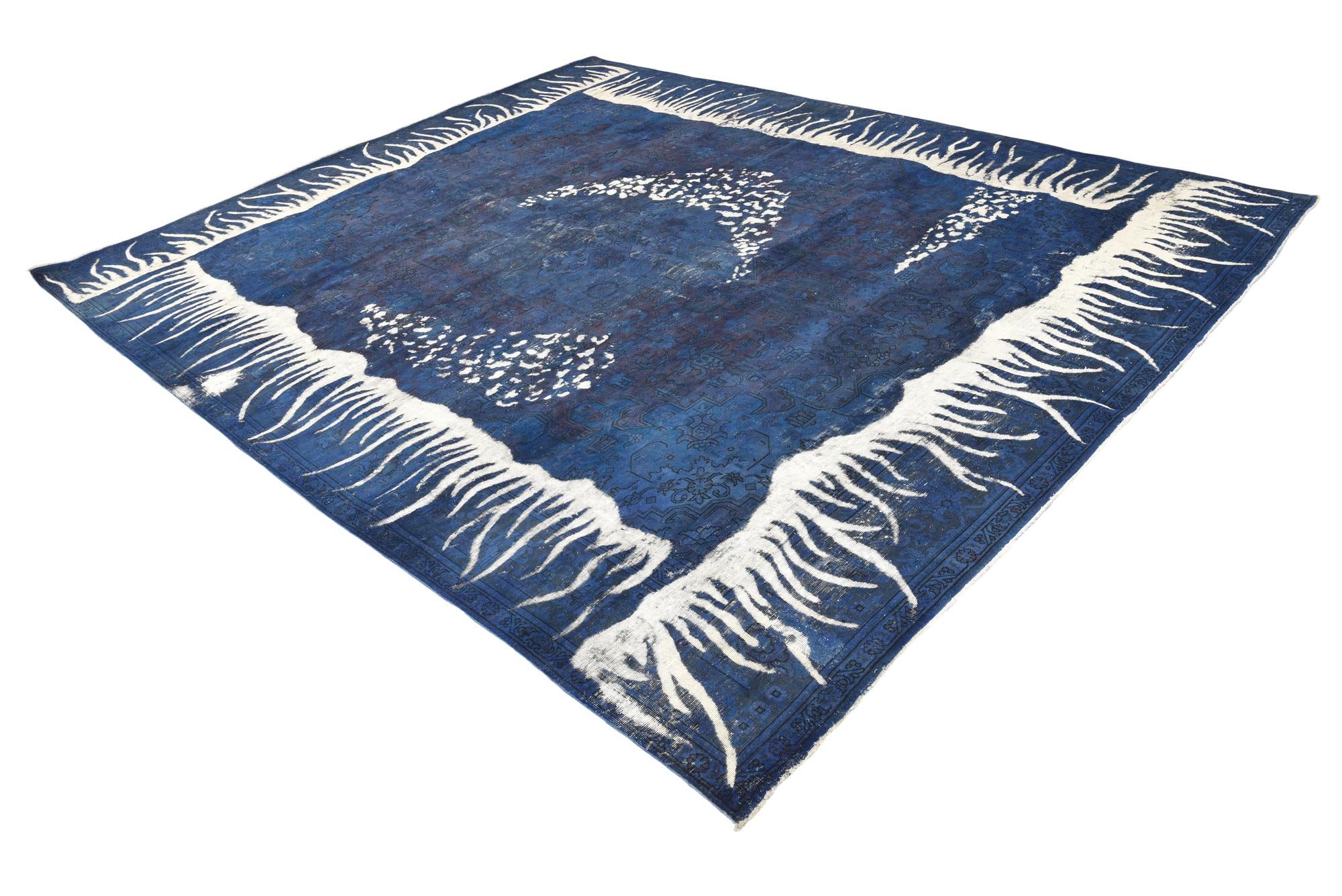 9' 9 x 12' 2 Hand Knotted Ultra Vintage Persian Wool Rug