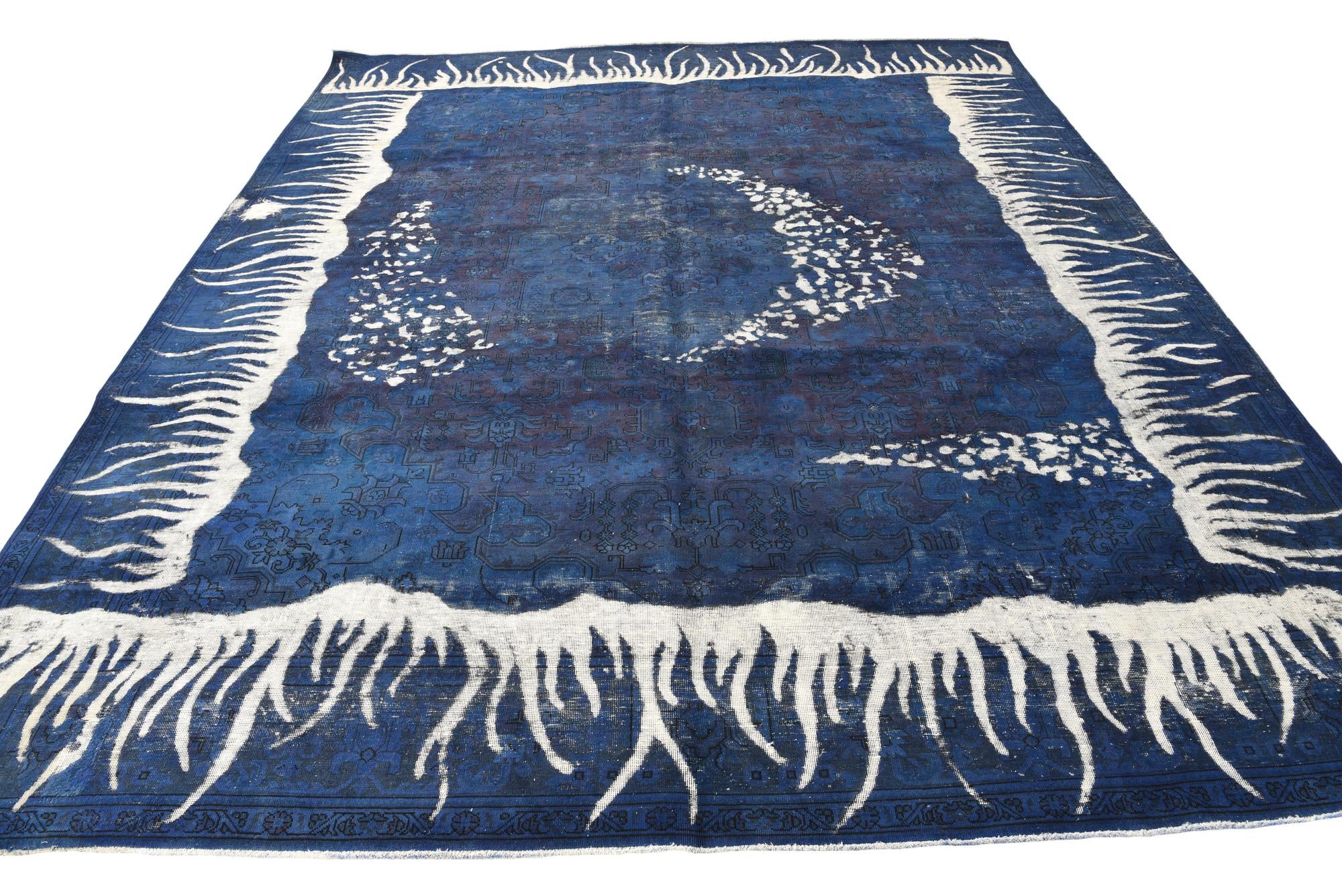 9' 9 x 12' 2 Hand Knotted Ultra Vintage Persian Wool Rug