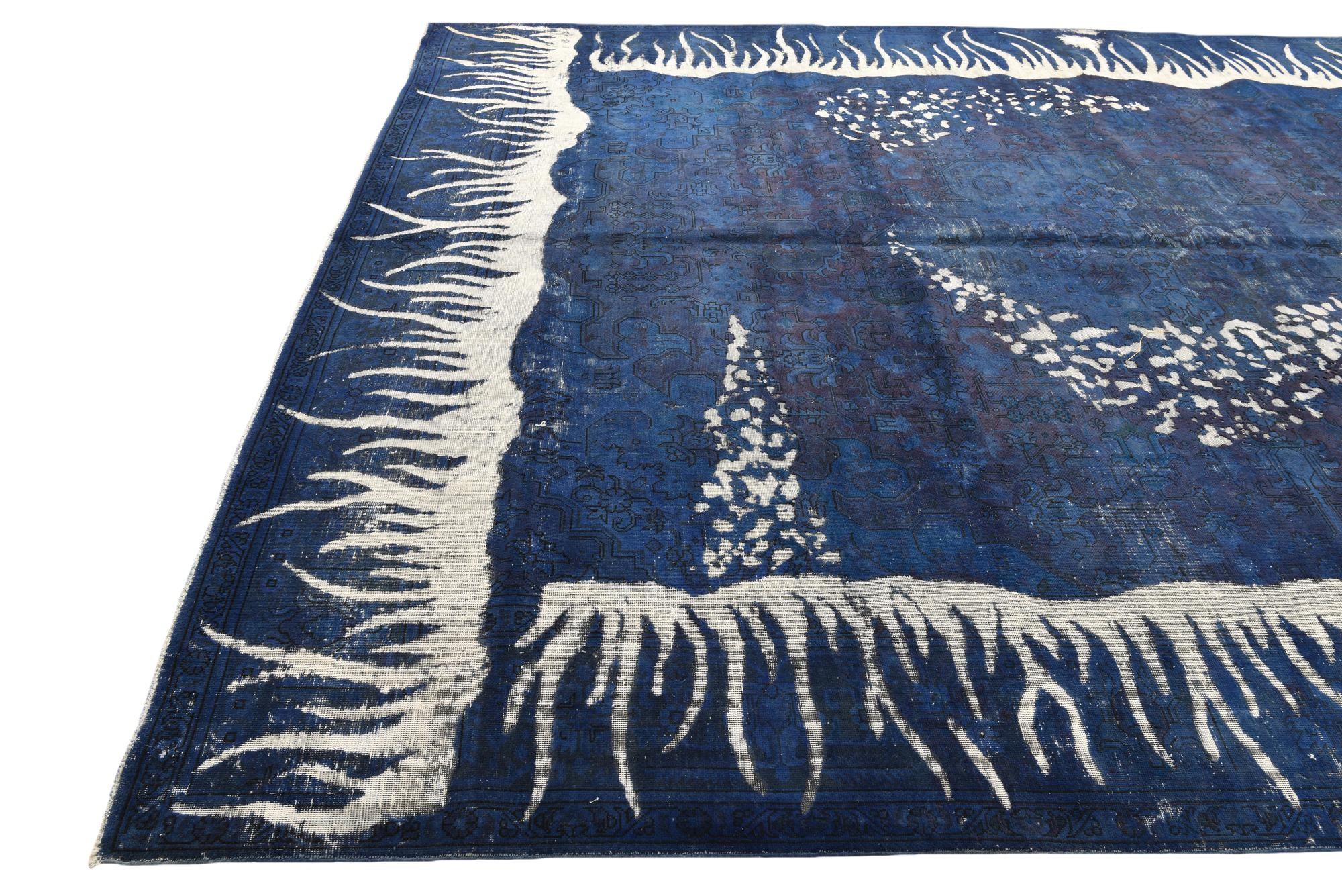 9' 9 x 12' 2 Hand Knotted Ultra Vintage Persian Wool Rug